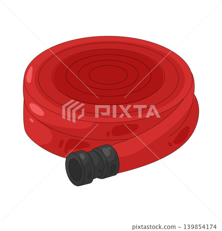 Illustration of hose Illustration of hose 139854174