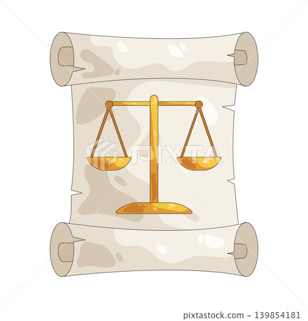 Illustration of legal scroll Illustration of legal scroll 139854181
