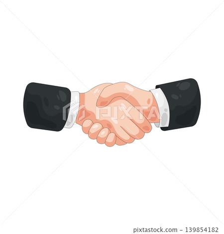Illustration of handshake   139854182