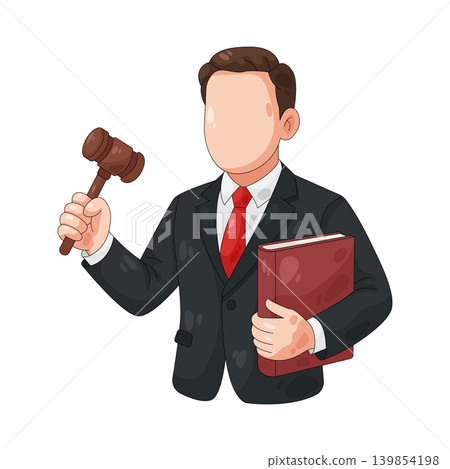 Illustration of lawyer Illustration of lawyer 139854198