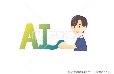 A man using AI in the field of elderly care and welfare. A man using AI in the field of elderly care and welfare. 139854370