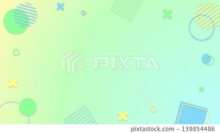Gradient geometric cute frame background Gradient geometric cute frame background 139854486