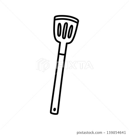 Kitchen spatula isolated on a white background Kitchen spatula isolated on a white background 139854641