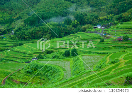 Uchinari Rice Terraces in early summer (Oita Prefecture) Uchinari Rice Terraces in early summer (Oita Prefecture) 139854973