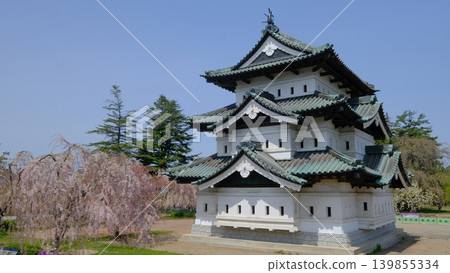 Hirosaki Castle Tower in Spring 2026 Hirosaki Castle Tower in Spring 2026 139855334