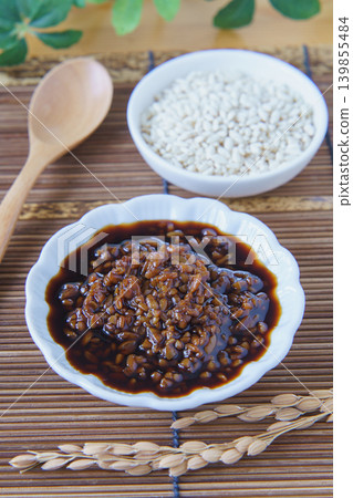Soy sauce koji and rice koji Soy sauce koji and rice koji 139855484