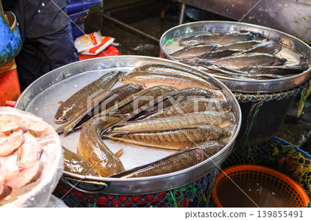 Fish sold in Thai markets Fish sold in Thai markets 139855491