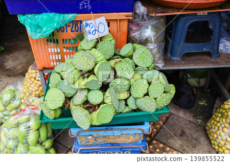Lotus seeds sold in a Thai market Lotus seeds sold in a Thai market 139855522