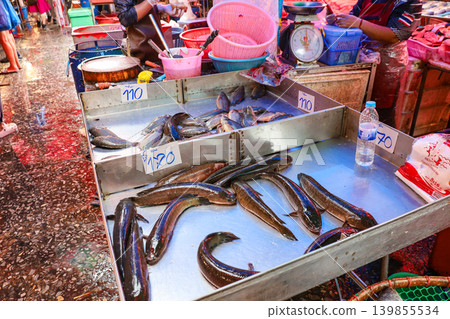 Fish sold in Thai markets Fish sold in Thai markets 139855534