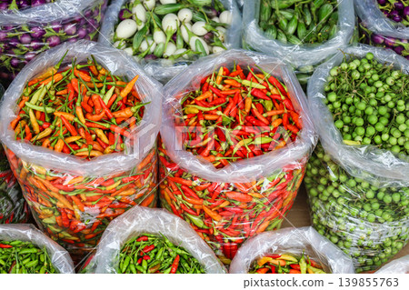 泰國市場出售的香料 泰國市場出售的香料 139855763