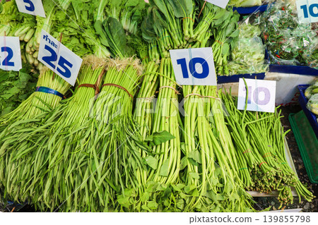 Vegetables for sale at a market in Thailand Vegetables for sale at a market in Thailand 139855798