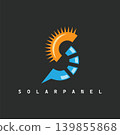 Abstract sp letter for solar panel logo icon vector concept design template 139855868