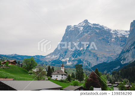 Beautiful mountain scenery of Grindelwald 139856290