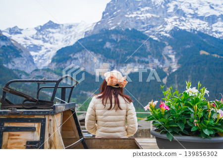 Beautiful mountain scenery of Grindelwald Beautiful mountain scenery of Grindelwald 139856302