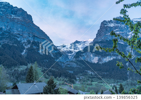 Beautiful mountain scenery of Grindelwald Beautiful mountain scenery of Grindelwald 139856325