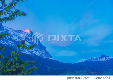 Beautiful mountain scenery of Grindelwald Beautiful mountain scenery of Grindelwald 139856331