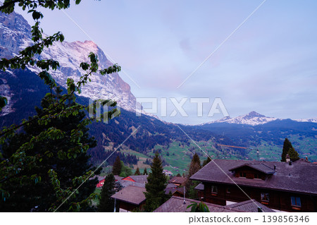 Beautiful mountain scenery of Grindelwald 139856346