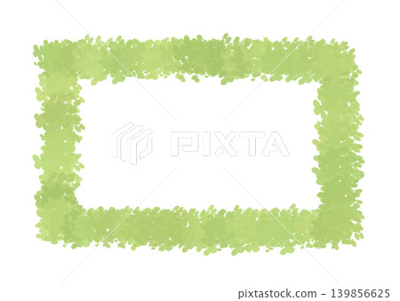 Simple green leaf frame Simple green leaf frame 139856625