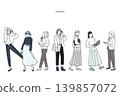 Standing Women - Business Persons - Business Team - Startup - Illustration of Multiple Women 139857072