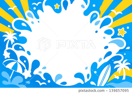 水花背景框架 139857095