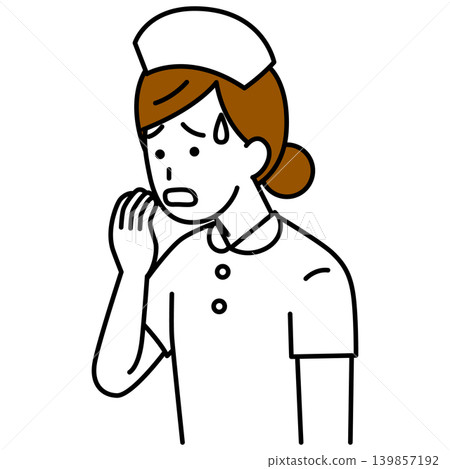 The female nurse was shaken up. The female nurse was shaken up. 139857192
