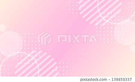 A cute and pop-style Memphis-inspired frame background with a pink gradient, horizontal 16:9 aspect ratio. A cute and pop-style Memphis-inspired frame background with a pink gradient, horizontal 16:9 aspect ratio. 139858337