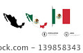 Map of Mexico collection, country and geography. Mexico map sign vector set graphic 139858343