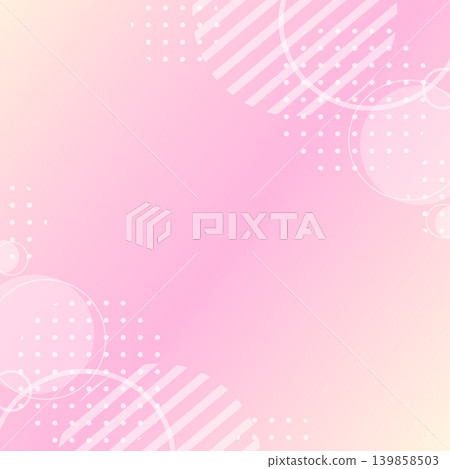 A cute and pop Memphis-style frame background with a pink gradient, square, 1:1 aspect ratio. A cute and pop Memphis-style frame background with a pink gradient, square, 1:1 aspect ratio. 139858503