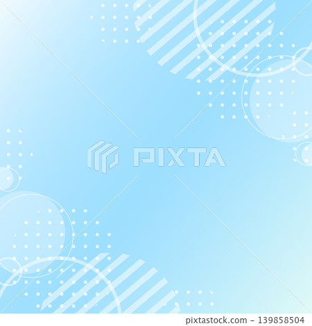 A pop and cute Memphis-style frame background with a light blue gradient, square, 1:1 aspect ratio. A pop and cute Memphis-style frame background with a light blue gradient, square, 1:1 aspect ratio. 139858504