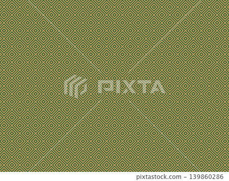 Counterfeit gold and a dark green geometric pattern background. Counterfeit gold and a dark green geometric pattern background. 139860286