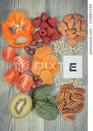 Healthy nutritious ingredients or products containing natural vitamin E, fiber and other minerals Healthy nutritious ingredients or products containing natural vitamin E, fiber and other minerals 139861294