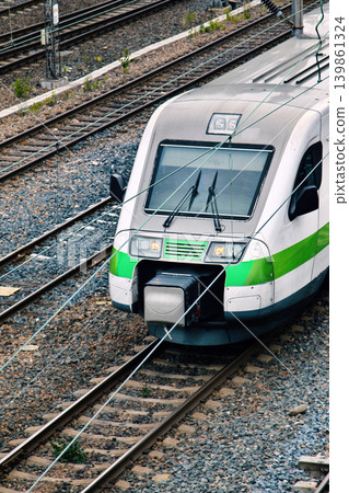 Modern high speed train Modern high speed train 139861324