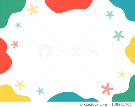 An illustration of an abstract winter frame. An illustration of an abstract winter frame. 139861705