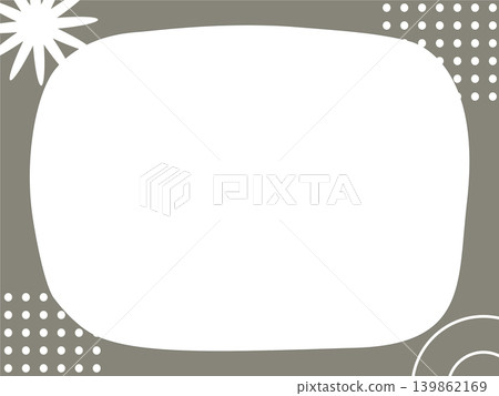 Illustration material of a geometric pattern frame Illustration material of a geometric pattern frame 139862169