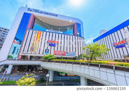 Urban landscape in front of JR Oimachi Station, Shinagawa Ward, Tokyo 139862195