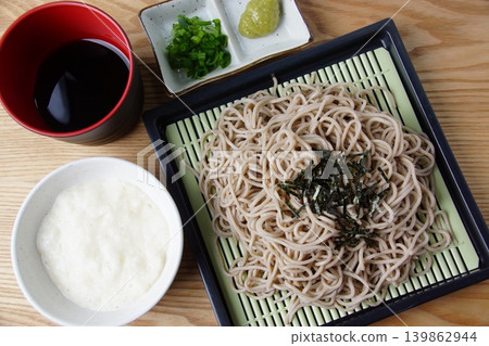 Zaru soba with yam Zaru soba with yam 139862944