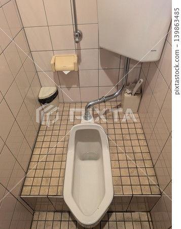 Japanese style toilet Japanese style toilet 139863485