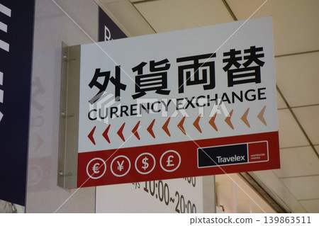 Currency exchange office located inside the station Currency exchange office located inside the station 139863511