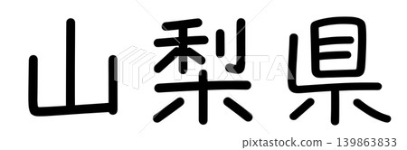 The characters of the prefecture names The characters of the prefecture names 139863833