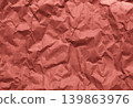 Wrinkled paper (red) 139863976
