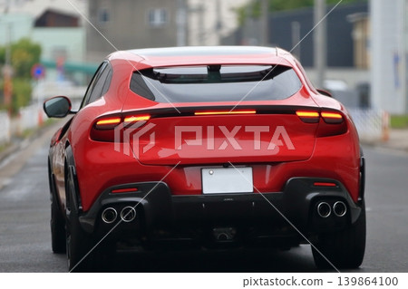Italian-made red sports car Italian-made red sports car 139864100