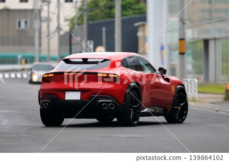 Italian-made red sports car Italian-made red sports car 139864102