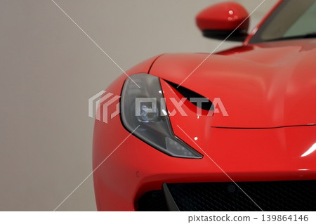 Italian-made red sports car 139864146