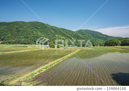 The tranquil rural landscape of Oku-Biwako, Makino-cho, Takashima City, Shiga Prefecture The tranquil rural landscape of Oku-Biwako, Makino-cho, Takashima City, Shiga Prefecture 139864188