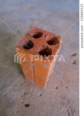 close up of a broken chocolate bar 139864525