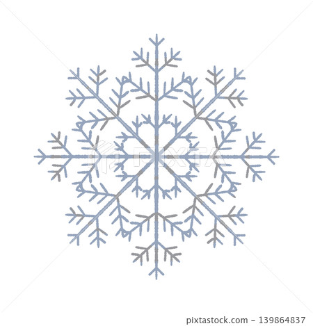 Silver, ice-like snowflake illustration (single image, transparent background) Silver, ice-like snowflake illustration (single image, transparent background) 139864837