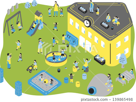 幼兒園和日託中心的日常生活 幼兒園和日託中心的日常生活 139865498
