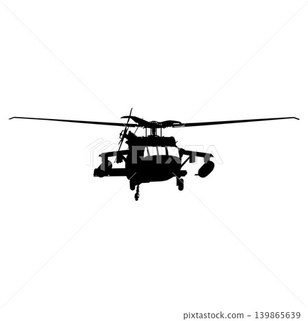 Military Helicopter Silhouette 139865639