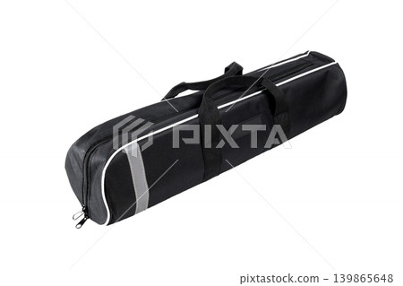 long case for fishing rods isolated on white background side view long case for fishing rods isolated on white background side view 139865648