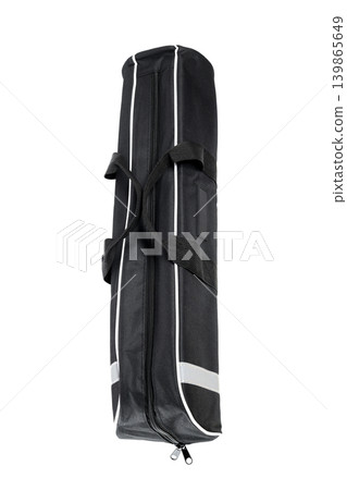textile case for photo stands located vertically isolated on white background textile case for photo stands located vertically isolated on white background 139865649